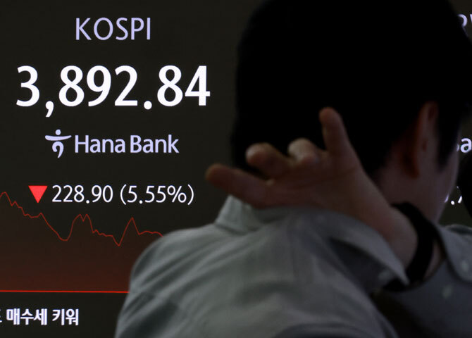 코스피, 3900선까지 뒤로 밀려나… 7개월