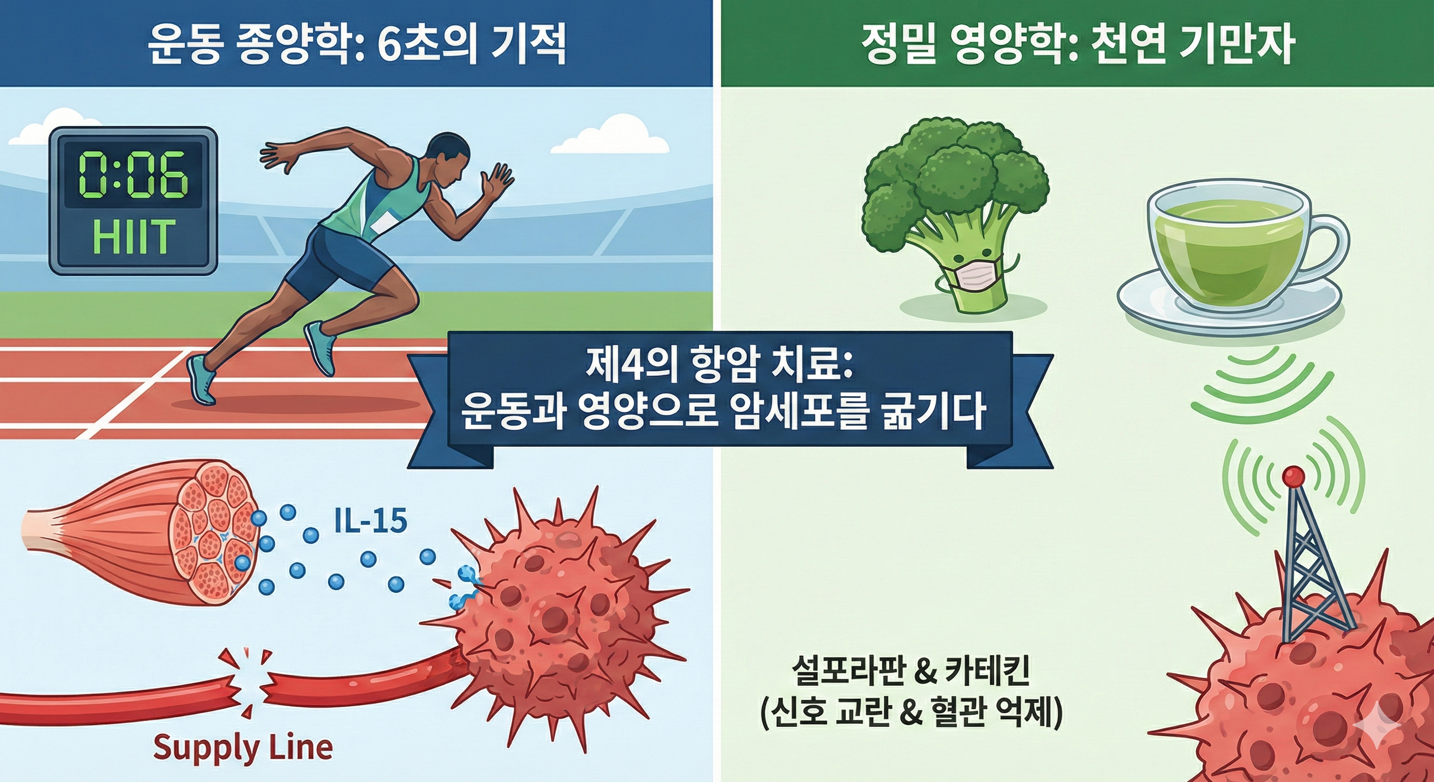‘6초’ 고강도 인터벌로 암세포 굶겼다…브로콜리·녹차는 ‘기만자’ [수민이가 궁금해요]
