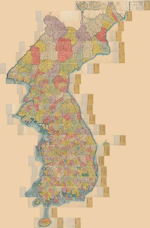 ‘독도 표기’ 대동여지도 채색 필사본 경매